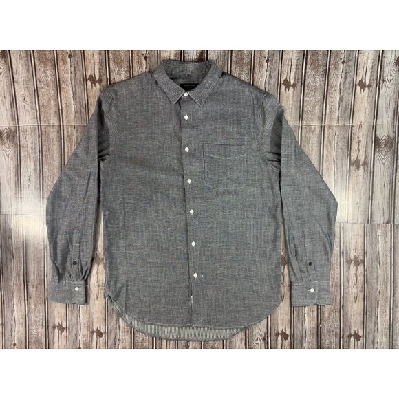 RAG & BONE striped classic fit beach Shirt size S color Black NWT made in USA - Picture 1 of 8